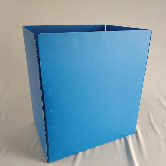 Custom Foldable Corrugated Plastic Box / Collapsible Turnover Tote